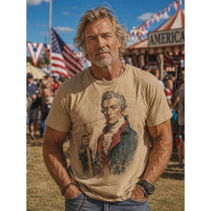 Founding Fathers 250th Independence Day Vintage Tee | MADE IN USA